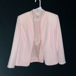 Vintage Pearl Trim Pink Blazer!